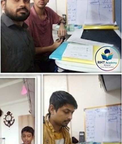 RHT Academy tutor with student